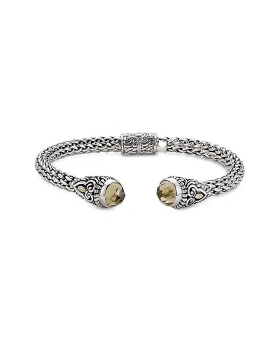Samuel B. Silver & 18k 4.00 Ct. Tw. Citrine Bracelet