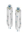 Samuel B. Blue Topaz Drop Earrings