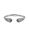 Samuel B. Silver & 18k 5.00 Ct. Tw. Amethyst Bracelet In Metallic