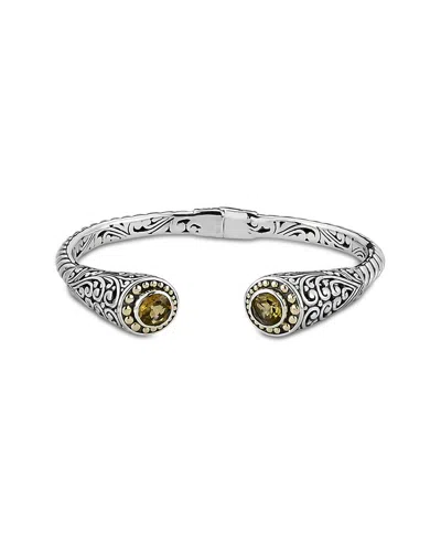 SAMUEL B. SAMUEL B. SILVER & 18K 5.00 CT. TW. CITRINE BRACELET