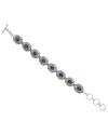Samuel B. Silver & 18k 6.40 Ct. Tw. Amethyst Bracelet In Purple