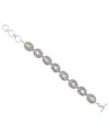 Samuel B. Silver & 18k 6.40 Ct. Tw. Peridot Bracelet In Metallic