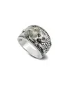 Samuel B. Silver & 18k Amethyst & Pearl Ring
