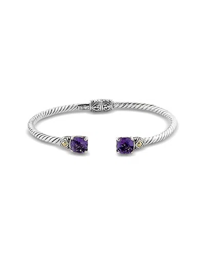 Samuel B. Silver & 18k Amethyst Bracelet