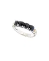 Samuel B. Silver & 18k Black Spinel Ring