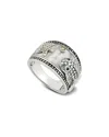 Samuel B. Silver & 18k Blue Topaz & Pearl Ring
