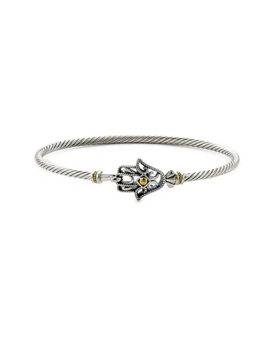 SAMUEL B. SAMUEL B. SILVER & 18K BRACELET