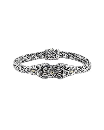 SAMUEL B. SAMUEL B. SILVER & 18K BRACELET