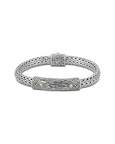 SAMUEL B. SAMUEL B. SILVER & 18K BRACELET