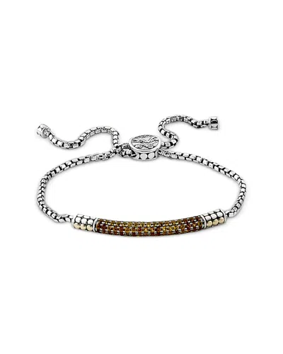 SAMUEL B. SAMUEL B. SILVER & 18K CITRINE BRACELET