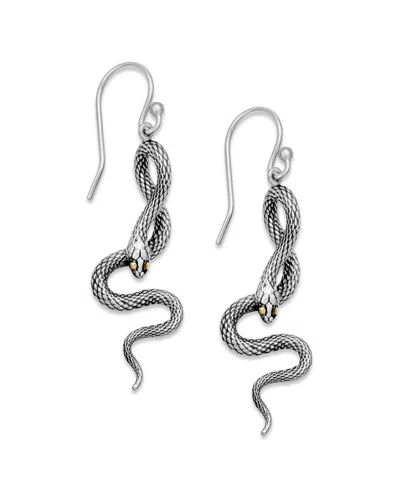 Samuel B. Silver & 18k Earrings