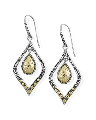SAMUEL B. SAMUEL B. SILVER & 18K EARRINGS