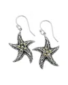 Samuel B. Silver & 18k Earrings In Metallic