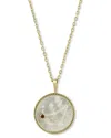 Samuel B. Silver & 18k Garnet & Pearl Necklace In Gold