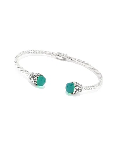 Samuel B. Silver & 18k Green Onyx Bracelet