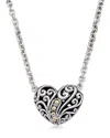 Samuel B. Silver & 18k Necklace In Metallic