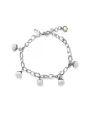 Samuel B. Silver & 18k Pearl Bracelet In Metallic