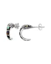 Samuel B. Silver & 18k Pearl Earrings In Metallic