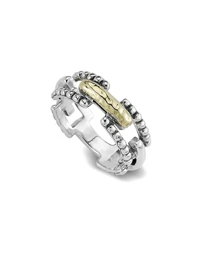 SAMUEL B. SAMUEL B. SILVER & 18K RING