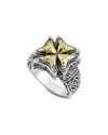 Samuel B. Silver & 18k Ring In Metallic
