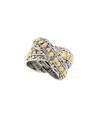 Samuel B. Silver & 18k Ring In Metallic