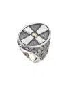 Samuel B. Silver & 18k Ring In Metallic