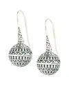 Samuel B. Silver Bali Bead Earrings