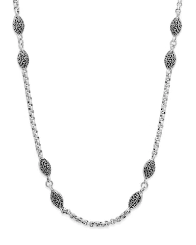 Samuel B. Silver Balinese Station Necklace In Metallic