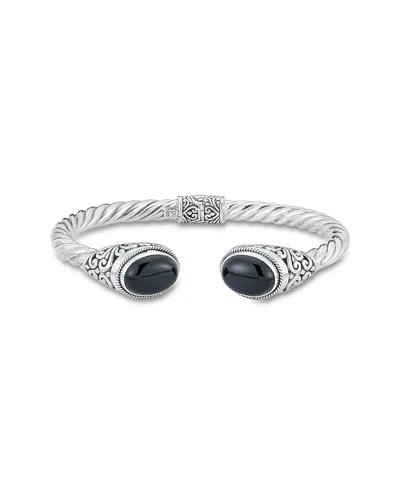 Samuel B. Silver Black Onyx Bangle Bracelet