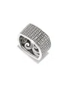 Samuel B. Silver Box Stitch Square Ring