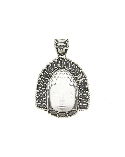 Samuel B. Silver Buddha Pendant In Metallic