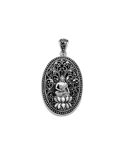 Samuel B. Silver Buddha Pendant In Metallic