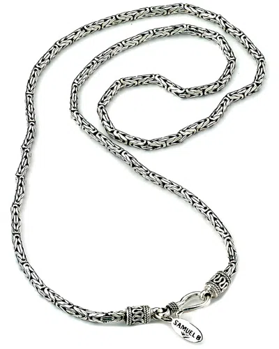 Samuel B. Silver Byzantine Chain Necklace In Metallic