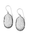 Samuel B. Silver Carved Bone Earrings In Metallic