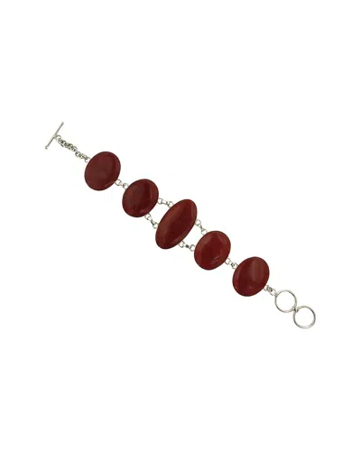 Samuel B. Silver Coral Bracelet In Metallic