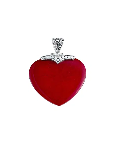 Samuel B. Silver Coral Pendant In Red