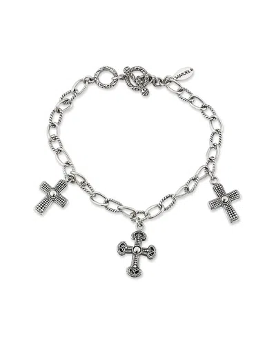 Samuel B. Silver Cross Bracelet In Multi