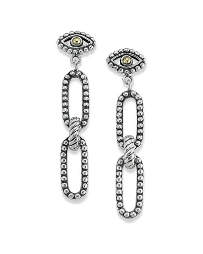 Samuel B. Silver Evil Eye Earrings In Silver And Gold