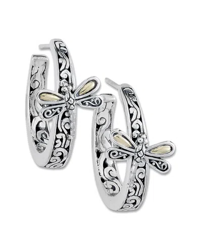 Samuel B. Silver Filigree Dragonfly Earrings