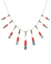 Samuel B. Silver Gemstone & Pearl Bib Necklace
