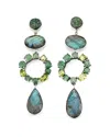 Samuel B. Silver Gemstone Drop Earrings