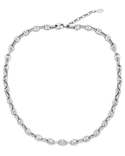 Samuel B. Silver Hammered Necklace In Animal Print