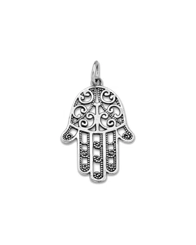 Samuel B. Silver Hamsa Necklace Pendant In Metallic