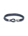 Samuel B. Silver Leather Loop Bracelet