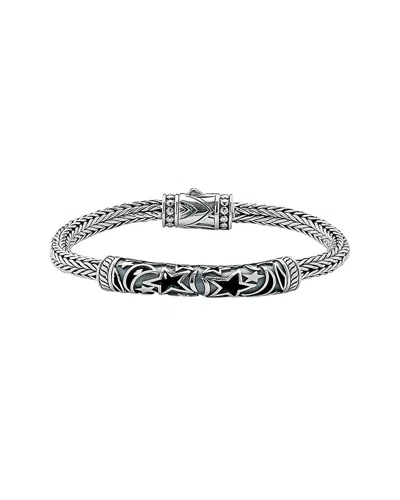 Samuel B. Silver Moon & Star Bracelet