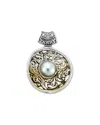 Samuel B. Silver Mother-of-pearl Pendant In White