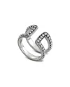 Samuel B. Silver Open Ring In Green