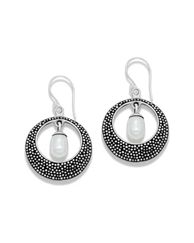 Samuel B. Silver Pearl Beaded Earrings In Metallic