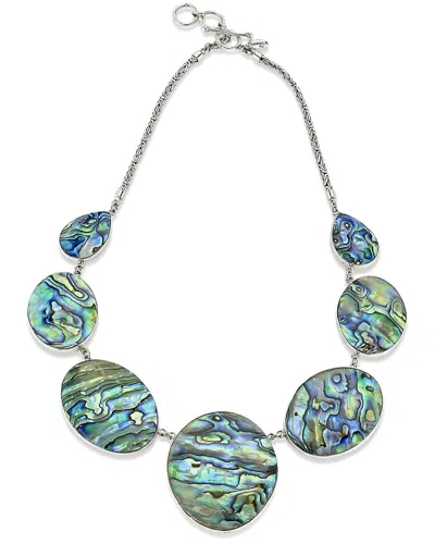 Samuel B. Silver Pearl Byzantine Chain Necklace In Metallic