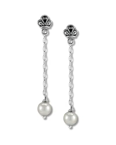 SAMUEL B. SAMUEL B. SILVER PEARL DROP EARRINGS